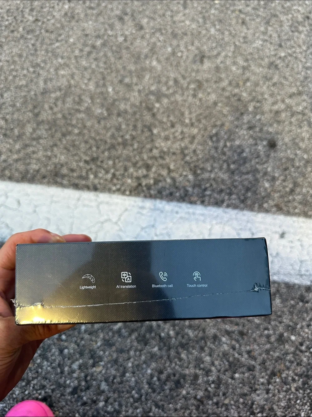 AI Smart Glasses — Black